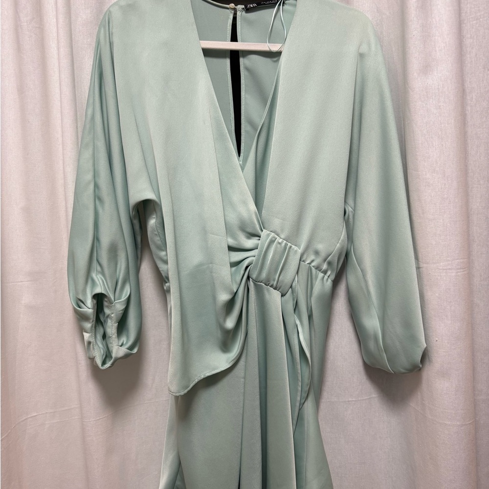 Zara Mint Green Mini Dress
